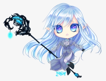 Transparent Anime Angel Png - Chibi Anime Girl Transparent Background, Png Download, Free Download