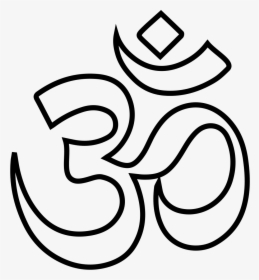 Ganesha Om Drawing Hinduism Symbol - Om Drawing, HD Png Download, Free Download