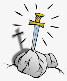 Similar Images For Animated Sword Cliparts - Sword In The Stone Drawing, HD Png Download, Free Download