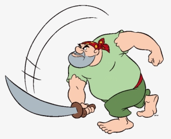 Pirate With Sword - Peter Pan Disney Pirates, HD Png Download, Free Download