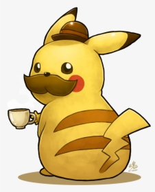 Just A Pikachu Enjoying Some Tea - Pikachu Playing Pokemon Go, HD Png Download, Free Download