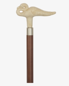 Faux Ivory Swan Handle Walking Cane-italian Handle - Swan Cane, HD Png Download, Free Download