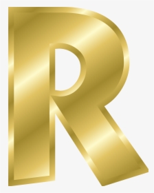 Effect Letters Alphabet Gold - Letter R In Gold, HD Png Download, Free Download