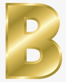 Effect Letters Alphabet Gold - Letter B Gold Design, HD Png Download, Free Download