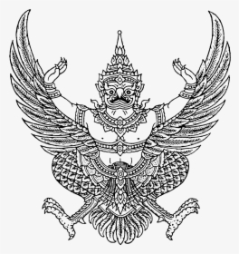 Garuda Sak Yant - Official Emblem Of Thailand, HD Png Download, Free Download