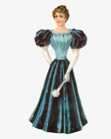 Victorian Woman Clipart , Png Download - Victorian Era Women Dresses, Transparent Png, Free Download