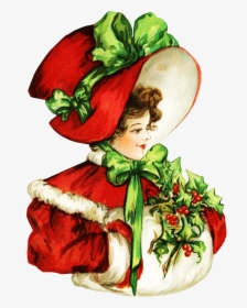 Png Victorian Woman Clipart - Clip Art Victorian Christmas, Transparent Png, Free Download