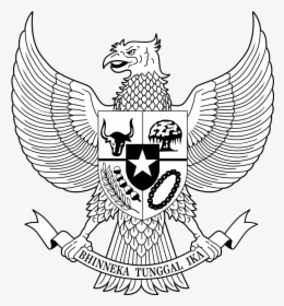 Undang Undang Nomor 24 Tahun 2009 Tentang Bendera Bahasa - Indonesian Coat Of Arms Colouring, HD Png Download, Free Download