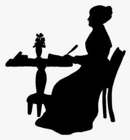 Clipart Of Victorian, Ladies And Silhouette Of - Silhouette, HD Png Download, Free Download