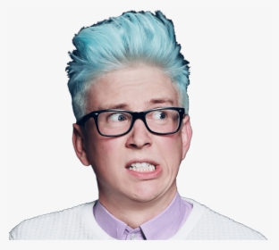Tyler Oakley Scared Tyler Oakley - Tyler Oakley Now And Then, HD Png Download, Free Download