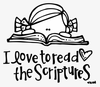 Scripture Clipart New Year - Reading Melonheadz Clipart Black And White, HD Png Download, Free Download