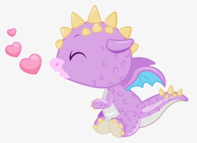 Dragon Kisses Cookie Cutter - Cartoon, HD Png Download, Free Download