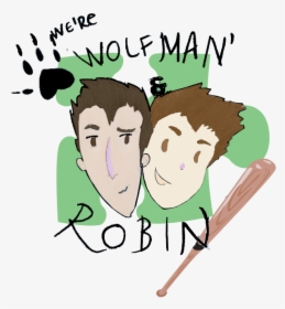 Wolfman & Robin - Cartoon, HD Png Download, Free Download