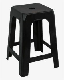 Black Plastic Stool - Plastic Stool Lowest Price, HD Png Download, Free Download