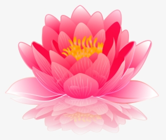 Pink Water Lily Clip Art Image Gallery Yopriceville - Pink Water Lily Clip Art, HD Png Download, Free Download