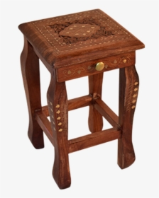 Wood Stool - End Table, HD Png Download, Free Download