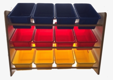 Multi Coloured Storage Tray Unit Transparent Background - Drawer, HD Png Download, Free Download