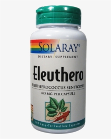 Solaray Eleuthero 100 Capsules 425 Mg - Solaray, HD Png Download, Free Download