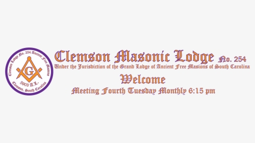 Clemson Masonic Lodge 254 Afm - Art, HD Png Download, Free Download