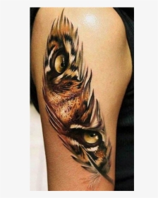 Feather Tiger Tattoo, HD Png Download, Free Download