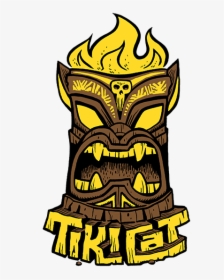 Tikicat Logo Sticker - Tiki Png, Transparent Png, Free Download