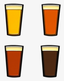 Beer Pints Enamel Pin Set By Seventh - Pint Glass, HD Png Download, Free Download