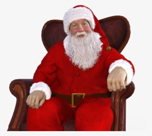 Santa Claus, Christmas, Nicholas, Advent, Contemplative - Santa Claus Sitting Down Png, Transparent Png, Free Download