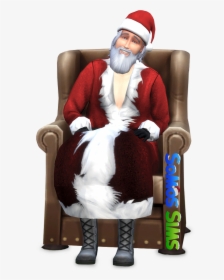 Sims Claus Character Fictional Santa Clothing - Santa Claus, HD Png Download, Free Download