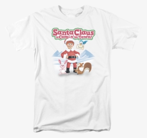 Santa Claus Is Comin - Men Halloween T Shirt, HD Png Download, Free Download