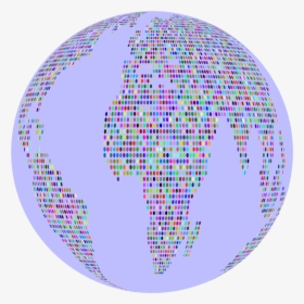 Prismatic World Map Dots 3 Globe Clip Arts - Circle, HD Png Download, Free Download