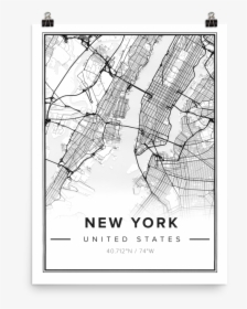 New York Map Poster - Poster, HD Png Download, Free Download