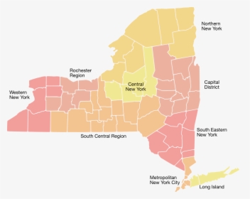 Map Of New York County Region, HD Png Download, Free Download