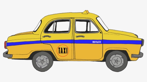 Yellow Taxi Kolkata Illustrations, HD Png Download, Free Download