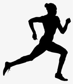 Runner, Run, Running, Woman Runner, Athlete, Sport - Track Silhouette, HD Png Download, Free Download