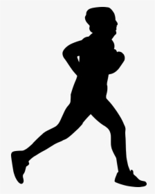 Silhouette, Run, Athlete, Winter, Fit, Runner, Cold - Person Running Silhouette Png, Transparent Png, Free Download