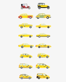 Taxi Clipart Taxi New York - New York Taxi Evolution, HD Png Download, Free Download