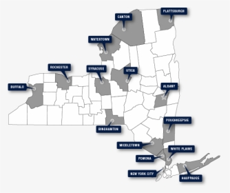Map Of New York State Featuring Nyslrs Consultation - Map, HD Png Download, Free Download