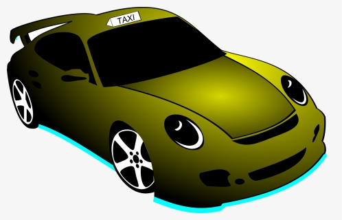 3d Taxi Back Model Png, Transparent Png, Free Download