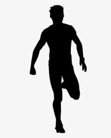 Silhouette Running Man Png, Transparent Png, Free Download