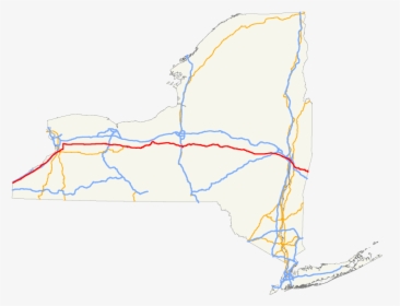 Route 20 In New York Wikipedia - Map, HD Png Download, Free Download