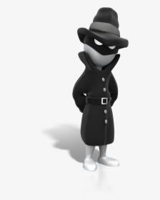 Spy Standing Suspicious - Stick Figure Spy, HD Png Download, Free Download