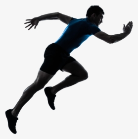 Sprint Running Silhouette Stock Photography - Man Running Silhouette Png, Transparent Png, Free Download
