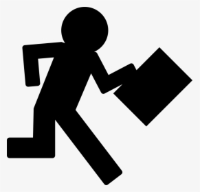 Running Businessman - Business People Run Icon, HD Png Download, Free Download
