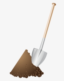 Mud Clipart Dirt Mound - Shovel And Dirt Png, Transparent Png, Free Download