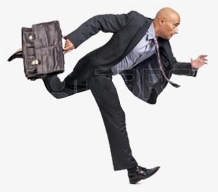 14 May Running Man Briefcase - Running Man In Suit, HD Png Download, Free Download