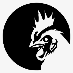 Png Black And White Chicken - Chicken Logo Black And White, Transparent Png, Free Download
