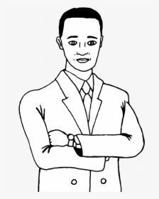 Guy Clipart Perfect Man - Cartoon Man In Suit Drawing, HD Png Download, Free Download