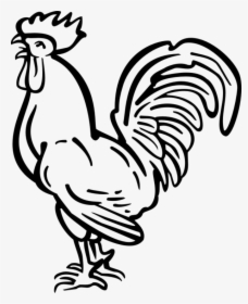 Transparent Rooster Clipart Black And White - Chicken Tattoo Png, Png Download, Free Download