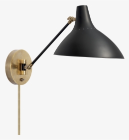 Charlie Wall Sconce - Brass Black Wall Light, HD Png Download, Free Download