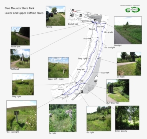 Lower And Upper Cliffline Trails - Blue Mounds State Park Mn Trails, HD Png Download, Free Download